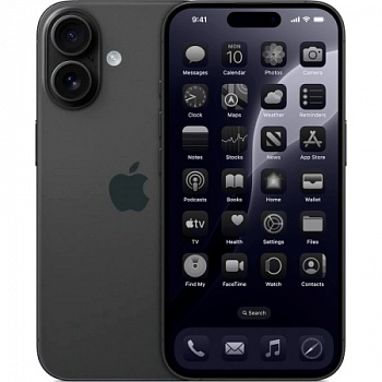 Смартфон Apple iPhone 16 512 ГБ чёрный (без RuStore)